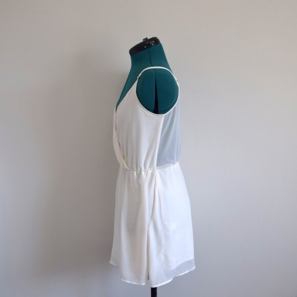 2/$20 Grecian Flowy A-Line Cream Dress - Picture 4 of 4